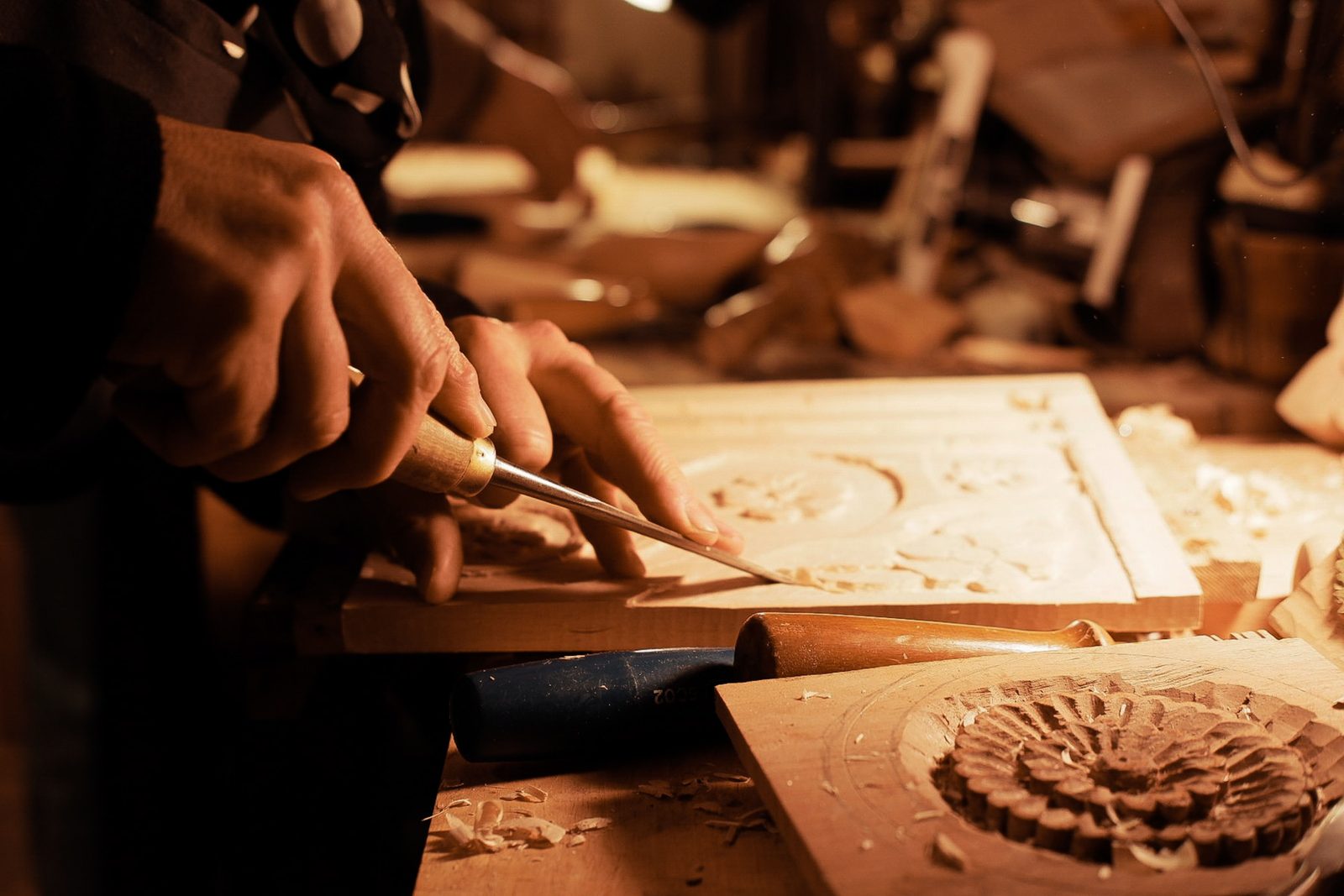 Établi de l'atelier Berthet à Villeurbanne